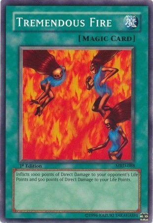 1st Edition, Common, Metal Raiders, Normal Spell, Spell, Unlimited Tremendous Fire [MRD-088] Common - Trading Card World