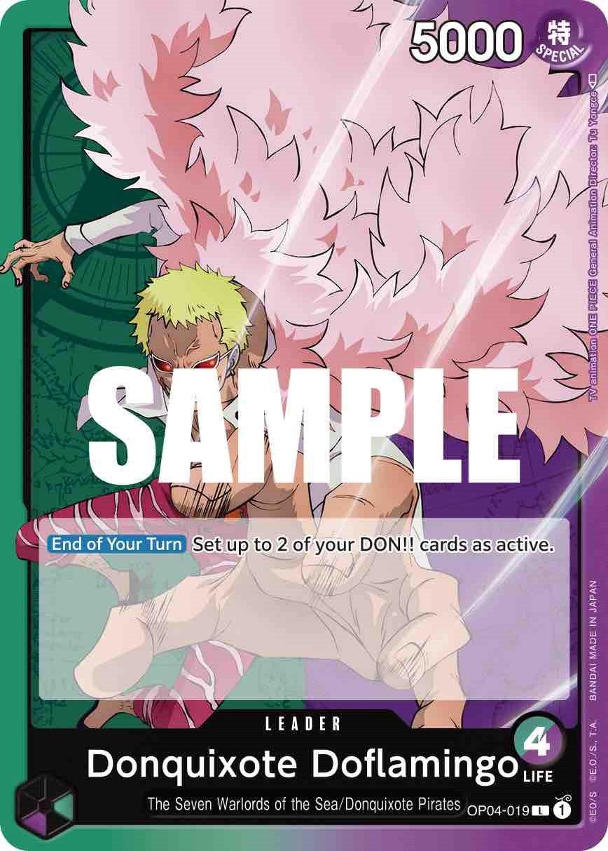 Donquixote Pirates, Kingdoms of Intrigue, Leader, The Seven Warlords of the Sea Donquixote Doflamingo [Kingdoms of Intrigue] - Trading Card World