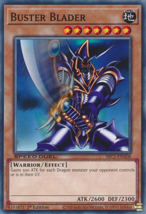 1st Edition, Common, Earth, Effect Monster, Speed Duel: Streets of Battle City, Warrior Buster Blader [SBC1-ENA06] Common - Trading Card World