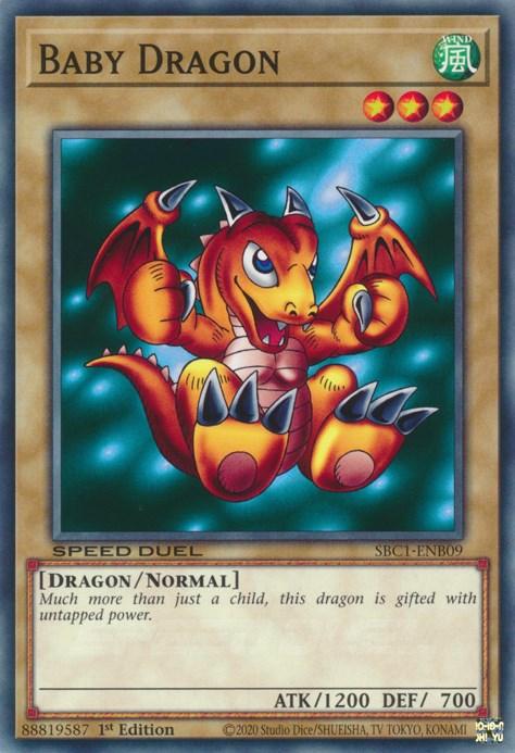 1st Edition, Common, Dragon, Normal Monster, Speed Duel: Streets of Battle City, Wind Baby Dragon [SBC1-ENB09] Common - Trading Card World