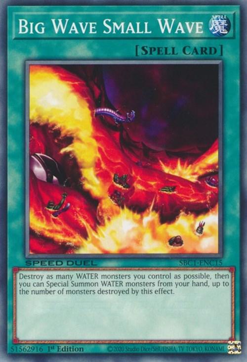 1st Edition, Common, Normal Spell, Speed Duel: Streets of Battle City, Spell Big Wave Small Wave [SBC1-ENC15] Common - Trading Card World