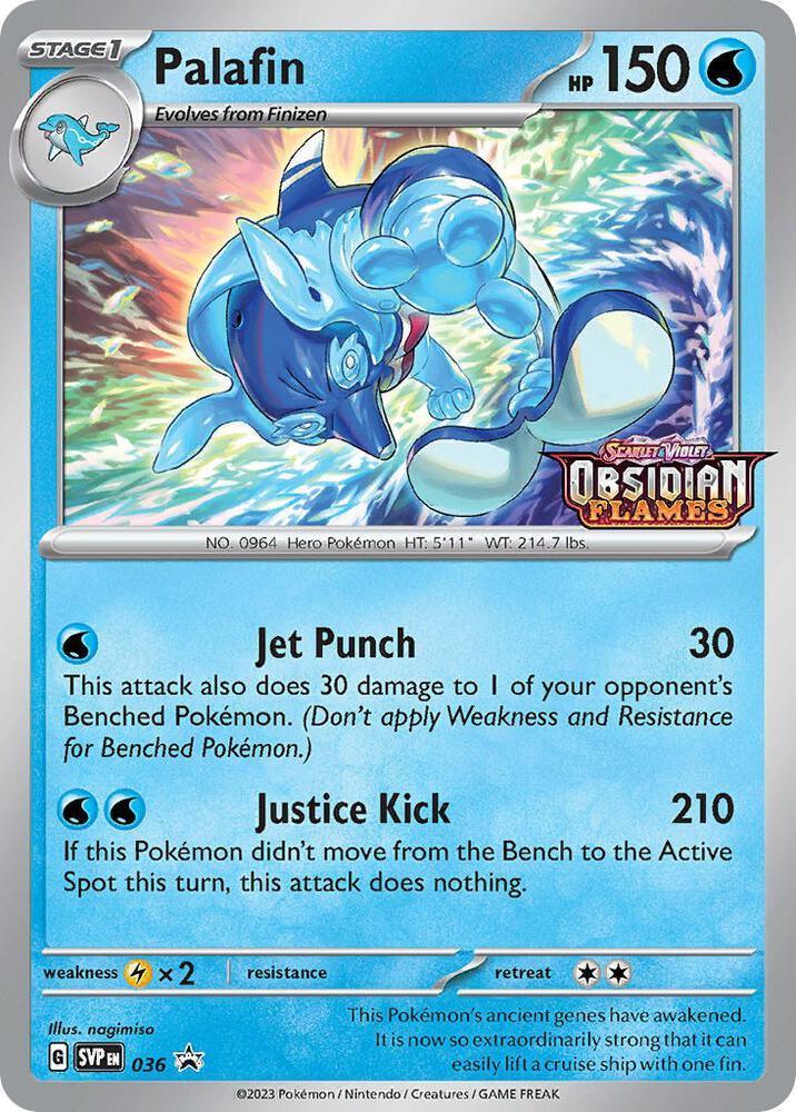 Scarlet & Violet: Black Star Promos Palafin (036) (Stamped) [Scarlet & Violet: Black Star Promos] - Trading Card World
