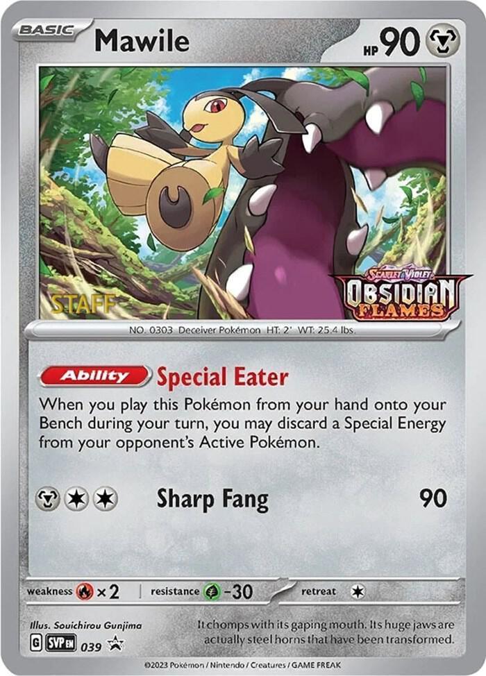 Scarlet & Violet: Black Star Promos Mawile (039) (Stamped) (Staff) [Scarlet & Violet: Black Star Promos] - Trading Card World