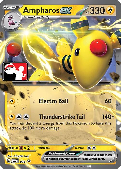 Prize Pack Series Three Ampharos ex (016) [Prize Pack Series Three] - Trading Card World