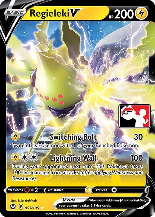 Prize Pack Series Three Regieleki V (057/195) [Prize Pack Series Three] - Trading Card World