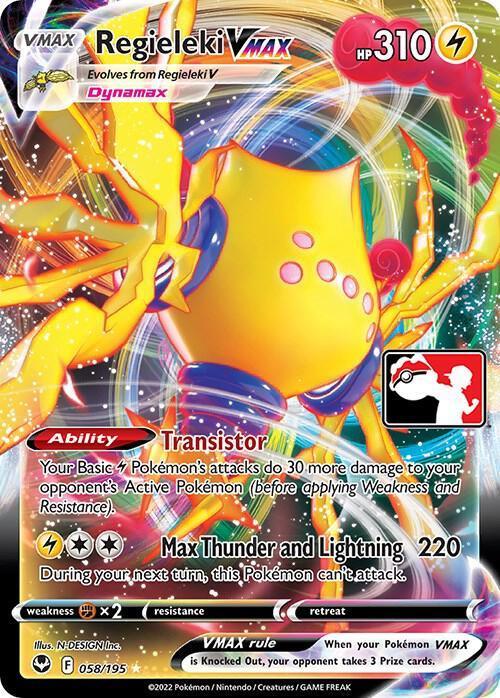 Prize Pack Series Three Regieleki VMAX (058/195) [Prize Pack Series Three] - Trading Card World