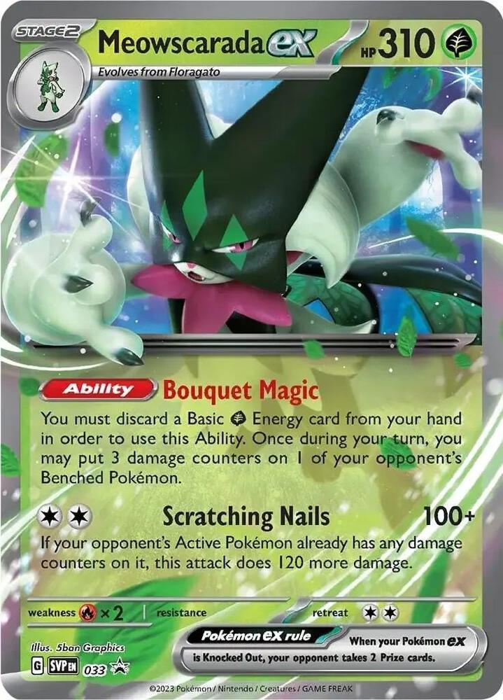Scarlet & Violet: Black Star Promos Meowscarada ex (033) [Scarlet & Violet: Black Star Promos] - Trading Card World