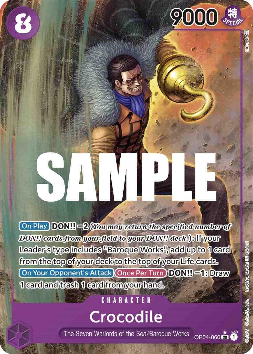 Character, Kingdoms of Intrigue, Super Rare Crocodile (Alternate Art) [Kingdoms of Intrigue] - Trading Card World