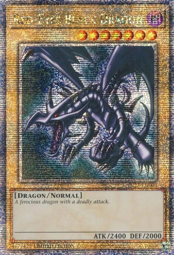 Dark, Dragon, Dueling Heroes Collectors Tin (25th Anniversary Edition), Limited, Normal Monster, Quarter Century Secret Rare Red-Eyes Black Dragon [TN23-EN003] Quarter Century Secret Rare - Trading Card World