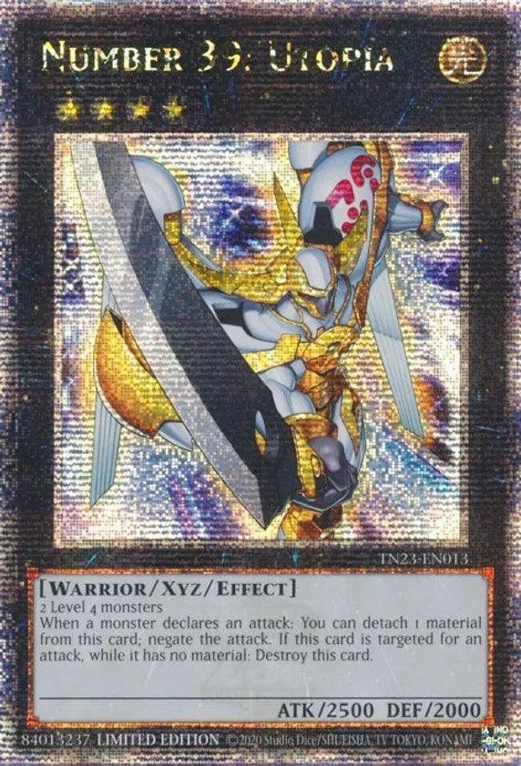 Dueling Heroes Collectors Tin (25th Anniversary Edition), Light, Limited, Quarter Century Secret Rare, Warrior, Xyz/Effect Monster Number 39: Utopia [TN23-EN013] Quarter Century Secret Rare - Trading Card World