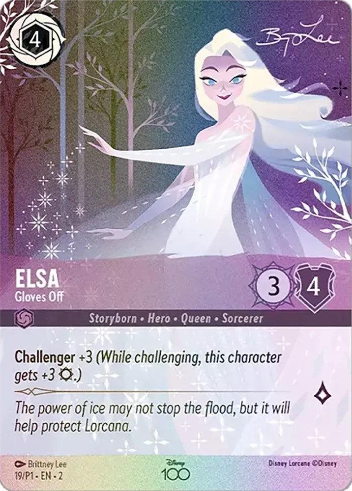  Elsa - Gloves Off (Enchanted) (19) [Disney100 Promos] - Trading Card World