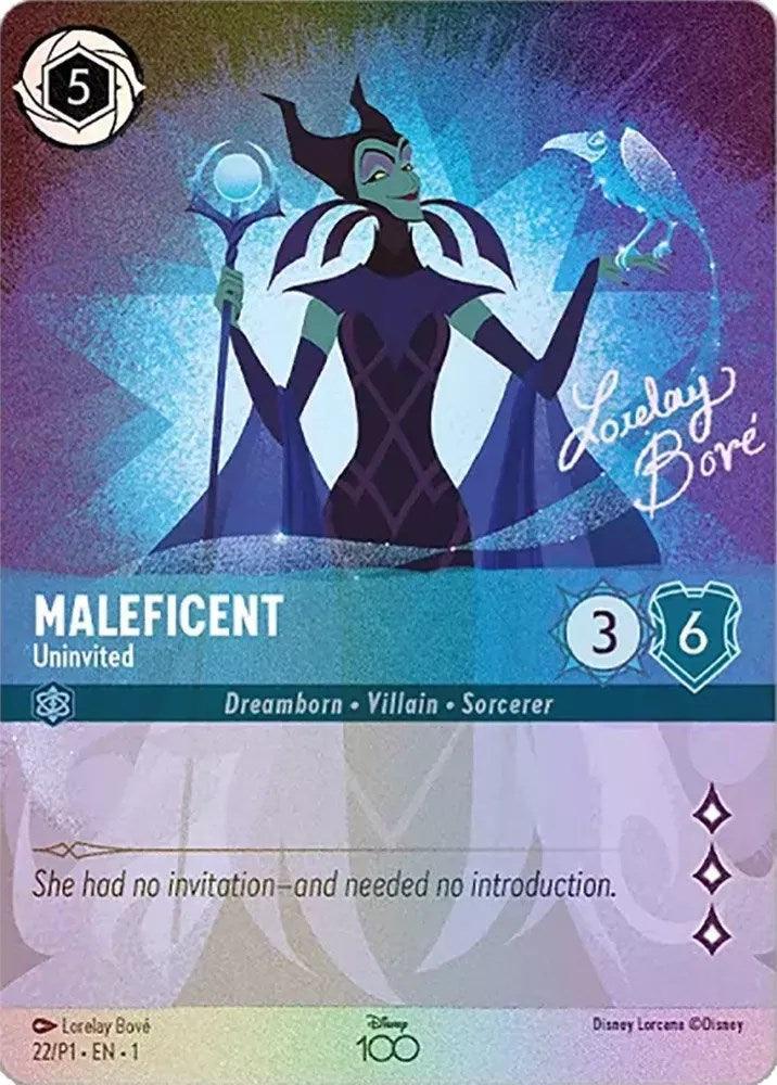  Maleficent - Uninvited (Enchanted) (22) [Disney100 Promos] - Trading Card World