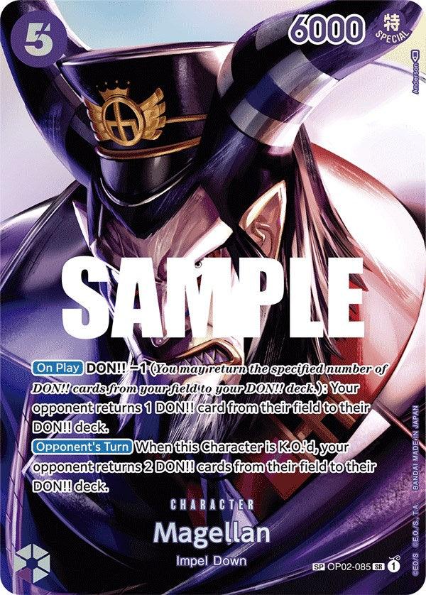 Character, Impel Down, Kingdoms of Intrigue, Super Rare Magellan [Kingdoms of Intrigue] - Trading Card World