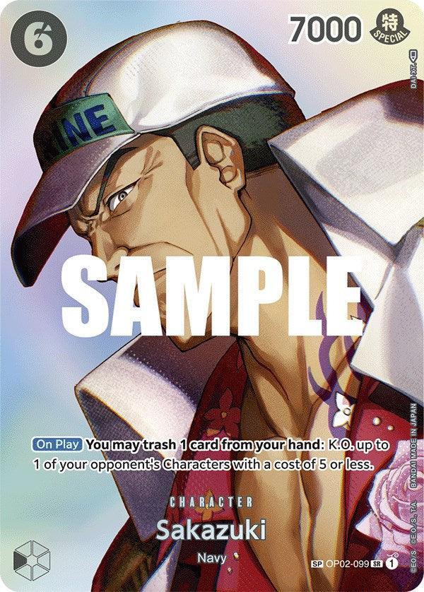 Character, Kingdoms of Intrigue, Navy, Super Rare Sakazuki [Kingdoms of Intrigue] - Trading Card World