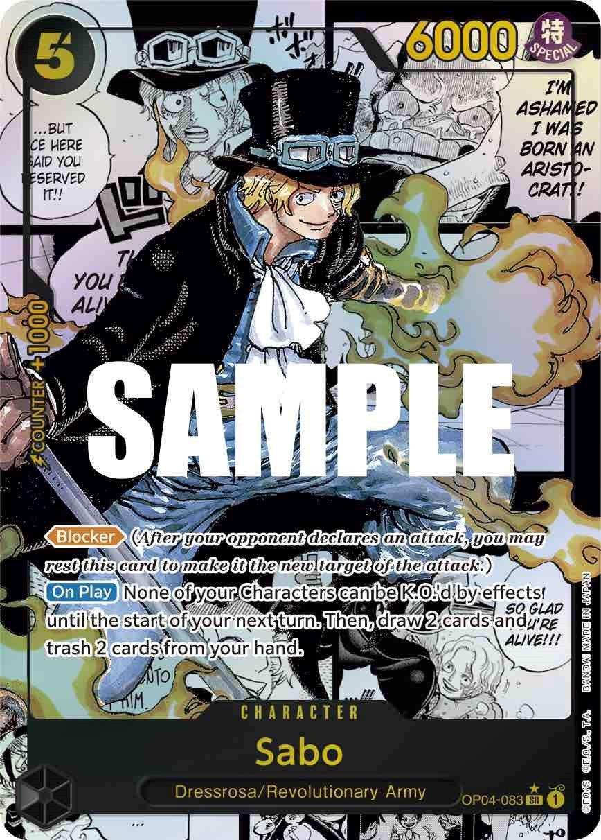 Character, Dressrosa, Kingdoms of Intrigue, Revolutionary Army, Super Rare Sabo (Alternate Art Manga) [Kingdoms of Intrigue] - Trading Card World