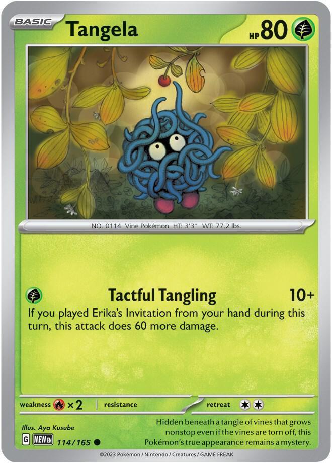 114, Scarlet & Violet: 151 Tangela (114/165) [Scarlet & Violet: 151] - Trading Card World