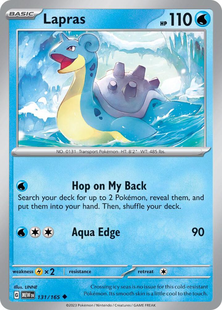 Scarlet & Violet: 151 Lapras (131/165) [Scarlet & Violet: 151] - Trading Card World
