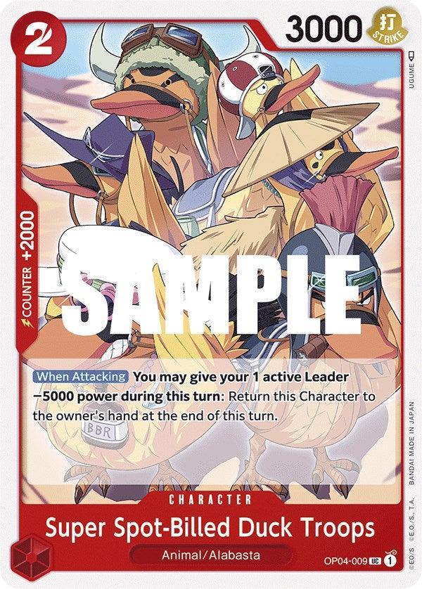 Alabasta, Animal, Character, Kingdoms of Intrigue, Uncommon Super Spot-Billed Duck Troops [Kingdoms of Intrigue] - Trading Card World
