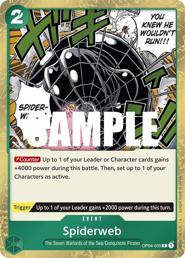 Donquixote Pirates, Event, Kingdoms of Intrigue, Rare, The Seven Warlords of the Sea Spiderweb [Kingdoms of Intrigue] - Trading Card World