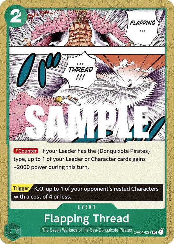 Donquixote Pirates, Event, Kingdoms of Intrigue, The Seven Warlords of the Sea, Uncommon Flapping Thread [Kingdoms of Intrigue] - Trading Card World