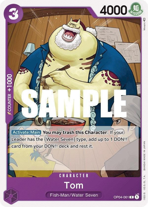 Character, Common, Fish-Man, Kingdoms of Intrigue, Water Seven Tom [Kingdoms of Intrigue] - Trading Card World