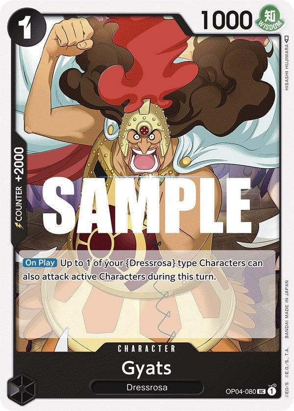 Character, Dressrosa, Kingdoms of Intrigue, Uncommon Gyats [Kingdoms of Intrigue] - Trading Card World