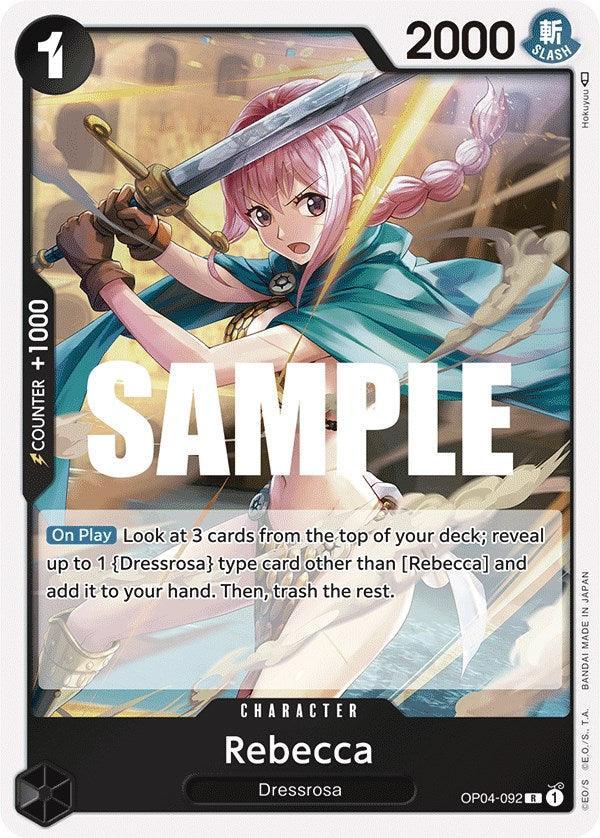 Character, Dressrosa, Kingdoms of Intrigue, Rare Rebecca [Kingdoms of Intrigue] - Trading Card World