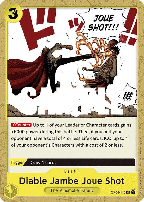 Event, Kingdoms of Intrigue, The Vinsmoke Family, Uncommon Diable Jambe Joue Shot [Kingdoms of Intrigue] - Trading Card World