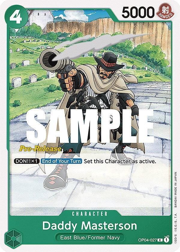 Character, Common, East Blue, Former Navy, Kingdoms of Intrigue, Kingdoms of Intrigue Pre-Release Cards Daddy Masterson [Kingdoms of Intrigue Pre-Release Cards] - Trading Card World