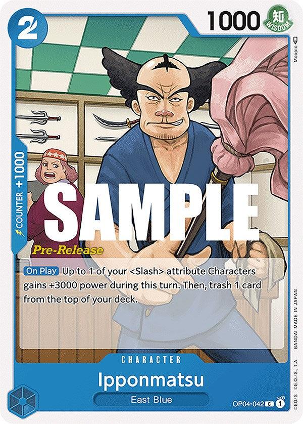 Character, Common, East Blue, Kingdoms of Intrigue, Kingdoms of Intrigue Pre-Release Cards Ipponmatsu [Kingdoms of Intrigue Pre-Release Cards] - Trading Card World