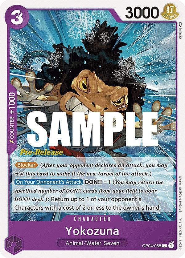 Animal, Character, Common, Kingdoms of Intrigue, Kingdoms of Intrigue Pre-Release Cards, Water Seven Yokozuna [Kingdoms of Intrigue Pre-Release Cards] - Trading Card World