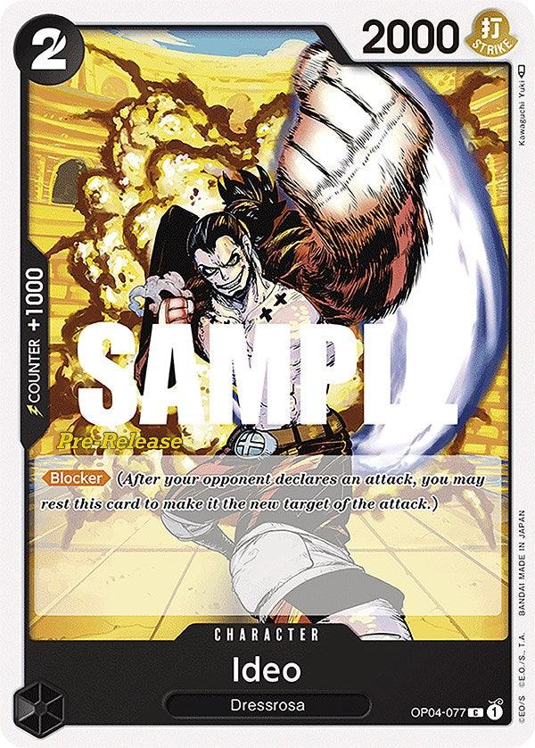 Character, Common, Dressrosa, Kingdoms of Intrigue, Kingdoms of Intrigue Pre-Release Cards Ideo [Kingdoms of Intrigue Pre-Release Cards] - Trading Card World