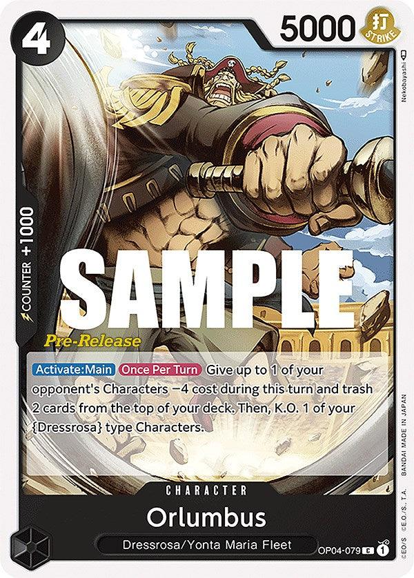 Character, Common, Dressrosa, Kingdoms of Intrigue, Kingdoms of Intrigue Pre-Release Cards, Yonta Maria Fleet Orlumbus [Kingdoms of Intrigue Pre-Release Cards] - Trading Card World