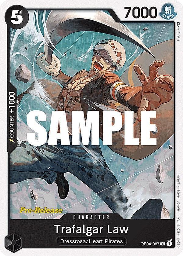 Character, Common, Dressrosa, Heart Pirates, Kingdoms of Intrigue, Kingdoms of Intrigue Pre-Release Cards Trafalgar Law [Kingdoms of Intrigue Pre-Release Cards] - Trading Card World