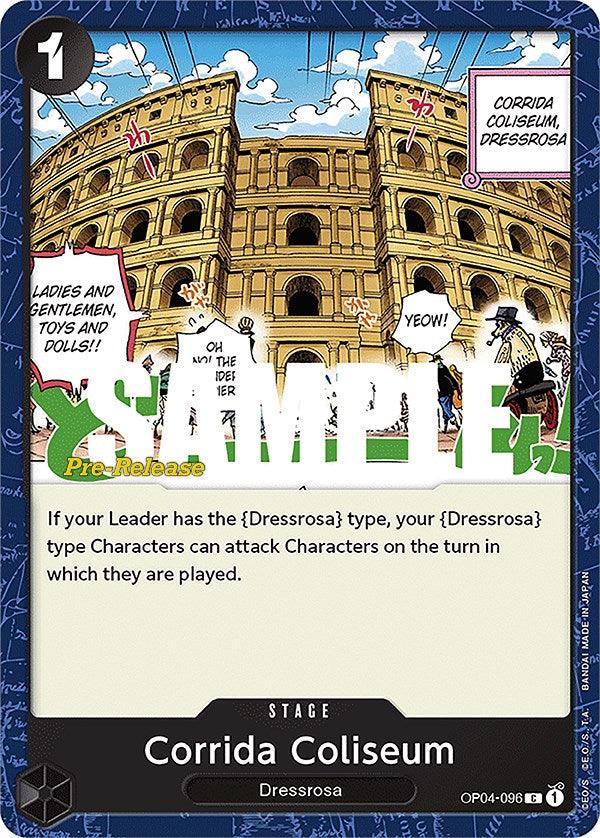 Common, Dressrosa, Kingdoms of Intrigue, Kingdoms of Intrigue Pre-Release Cards, Stage Corrida Coliseum [Kingdoms of Intrigue Pre-Release Cards] - Trading Card World