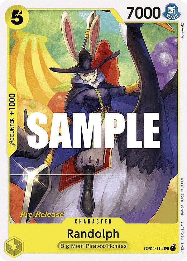 Big Mom Pirates, Character, Common, Homies, Kingdoms of Intrigue, Kingdoms of Intrigue Pre-Release Cards Randolph [Kingdoms of Intrigue Pre-Release Cards] - Trading Card World