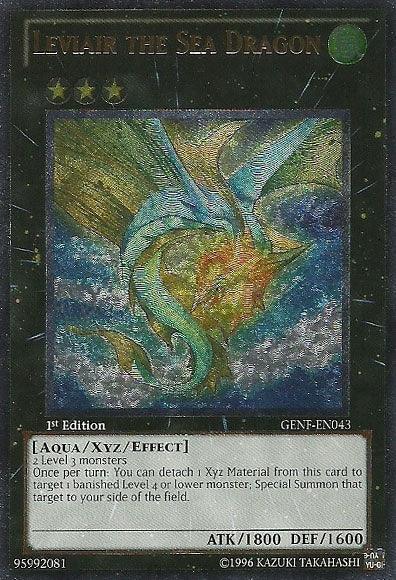 1st Edition, Aqua, Generation Force, Ultimate Rare, Unlimited, Wind, Xyz/Effect Monster Leviair the Sea Dragon [GENF-EN043] Ultimate Rare - Trading Card World
