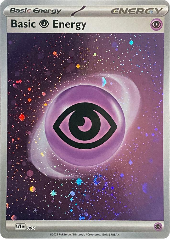 005, Scarlet & Violet: Base Set Basic Psychic Energy (005) (Cosmos Holo) [Scarlet & Violet: Base Set] - Trading Card World