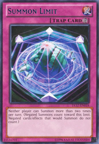 Continuous Trap, Duelist League Promo, Rare, Trap, Unlimited Summon Limit (Blue) [DL17-EN018] Rare - Trading Card World