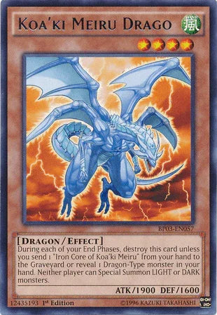 1st Edition, Battle Pack 3: Monster League, Dragon, Effect Monster, Rare, Wind Koa'ki Meiru Drago [BP03-EN057] Rare - Trading Card World