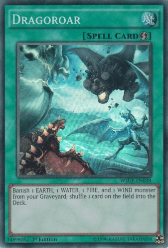 1st Edition, Quick Play Spell, Spell, Super Rare, World Superstars Dragoroar [WSUP-EN038] Super Rare - Trading Card World