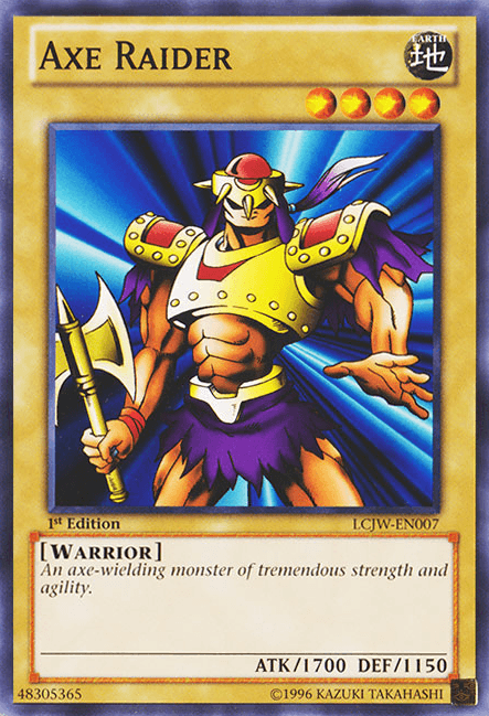 1st Edition, Common, Earth, Legendary Collection 4: Joey's World, Normal Monster, Warrior Axe Raider [LCJW-EN007] Common - Trading Card World