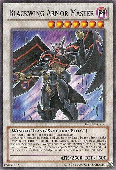 Battle Pack Tournament Prize Cards, Dark, Limited, Starfoil Rare, Synchro/Effect Monster, Winged Beast Blackwing Armor Master [BATT-EN009] Starfoil Rare - Trading Card World