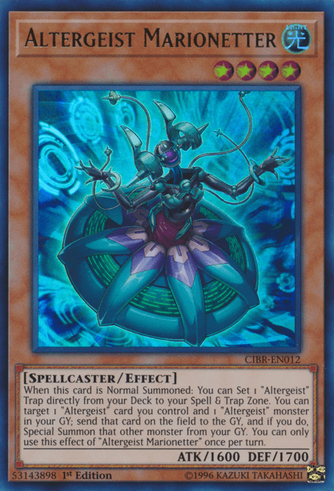 1st Edition, Circuit Break, Effect Monster, Light, Spellcaster, Ultra Rare, Unlimited Altergeist Marionetter [CIBR-EN012] Ultra Rare - Trading Card World