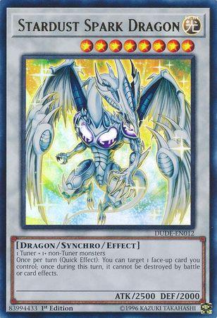 1st Edition, Dragon, Duel Devastator, Light, Synchro/Effect Monster, Ultra Rare Stardust Spark Dragon [DUDE-EN012] Ultra Rare - Trading Card World