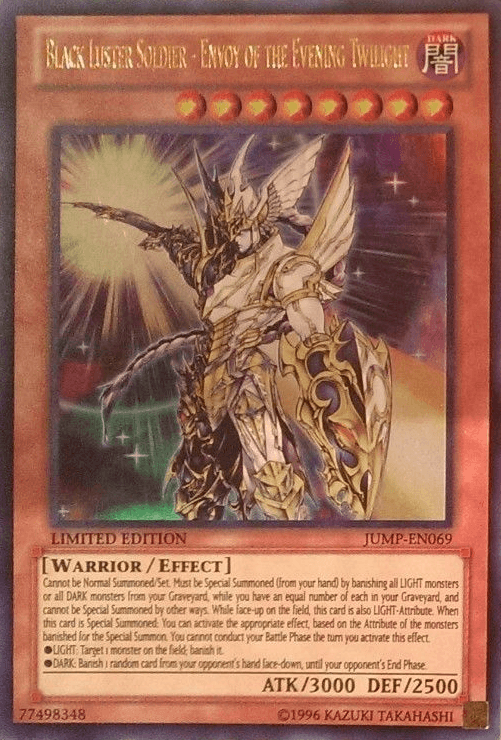 Dark, Effect Monster, Limited, Shonen Jump Magazine Promos, Ultra Rare, Warrior Black Luster Soldier - Envoy of the Evening Twilight [JUMP-EN069] Ultra Rare - Trading Card World