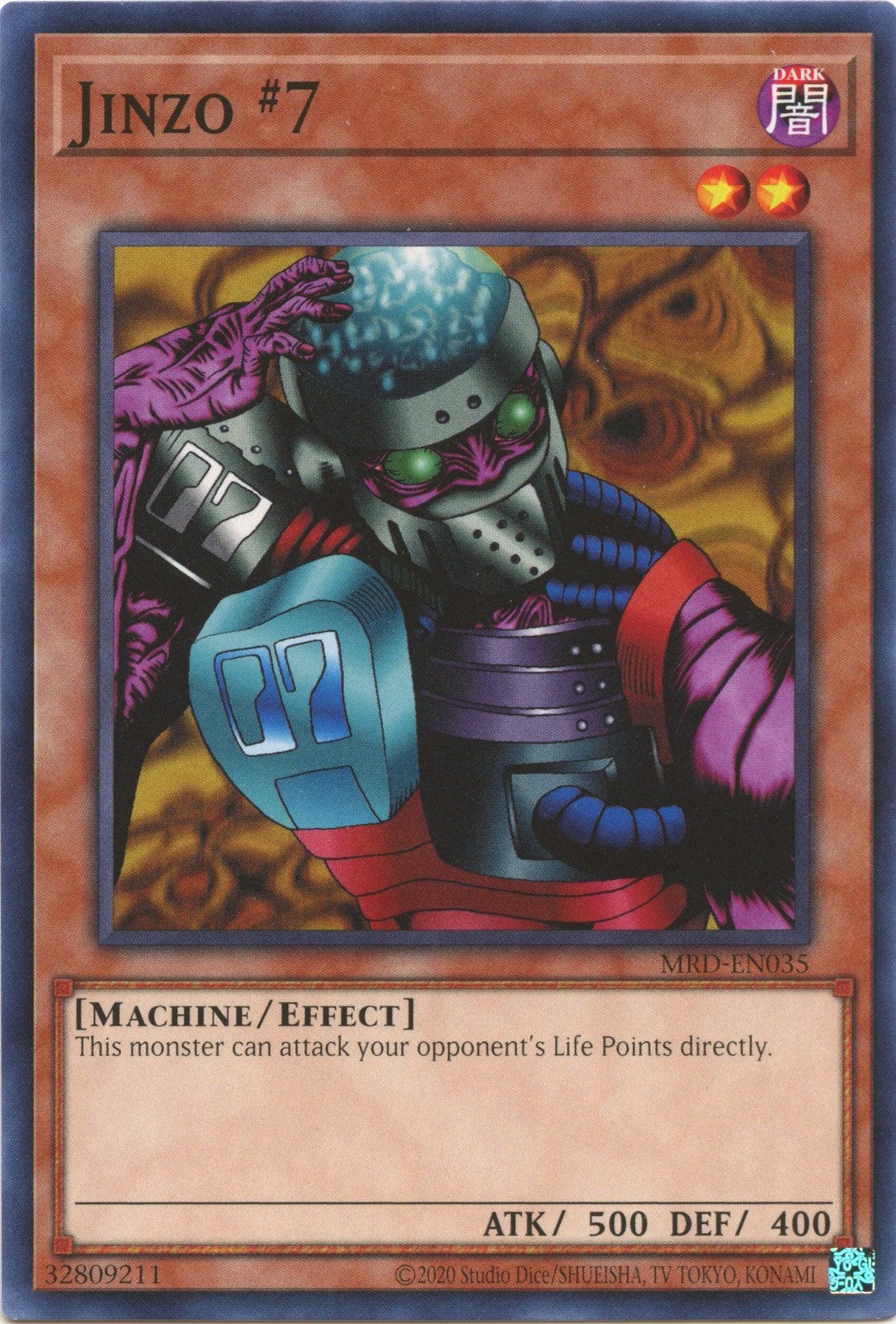 Common, Dark, Effect Monster, Machine, Metal Raiders (25th Anniversary Edition), Unlimited Jinzo #7 (25th Anniversary) [MRD-EN035] Common - Trading Card World