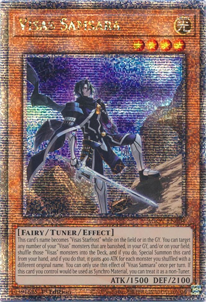 1st Edition, Age of Overlord, Effect Monster, Fairy, Light, Quarter Century Secret Rare Visas Samsara (Quarter Century Secret Rare) [AGOV-EN004] Quarter Century Secret Rare - Trading Card World