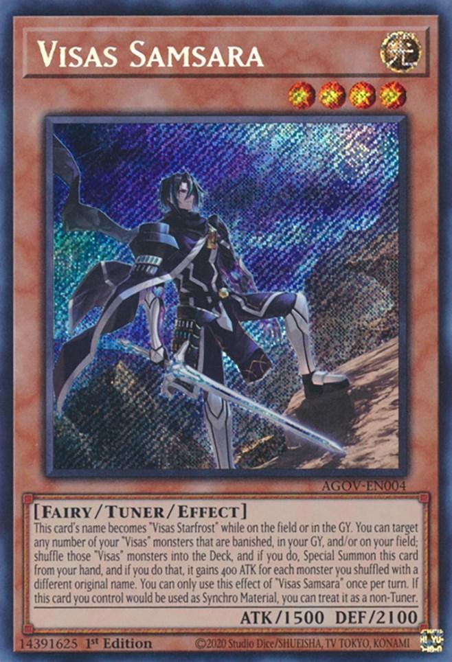 1st Edition, Age of Overlord, Effect Monster, Fairy, Light, Secret Rare Visas Samsara [AGOV-EN004] Secret Rare - Trading Card World