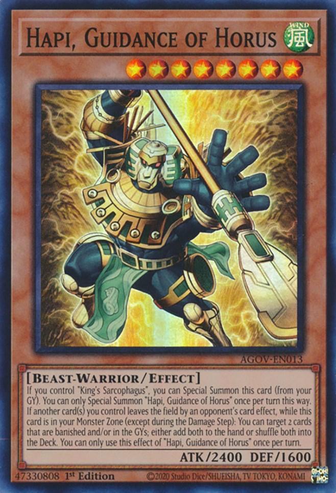 1st Edition, Age of Overlord, Beast-Warrior, Effect Monster, Super Rare, Wind Hapi, Guidance of Horus [AGOV-EN013] Super Rare - Trading Card World